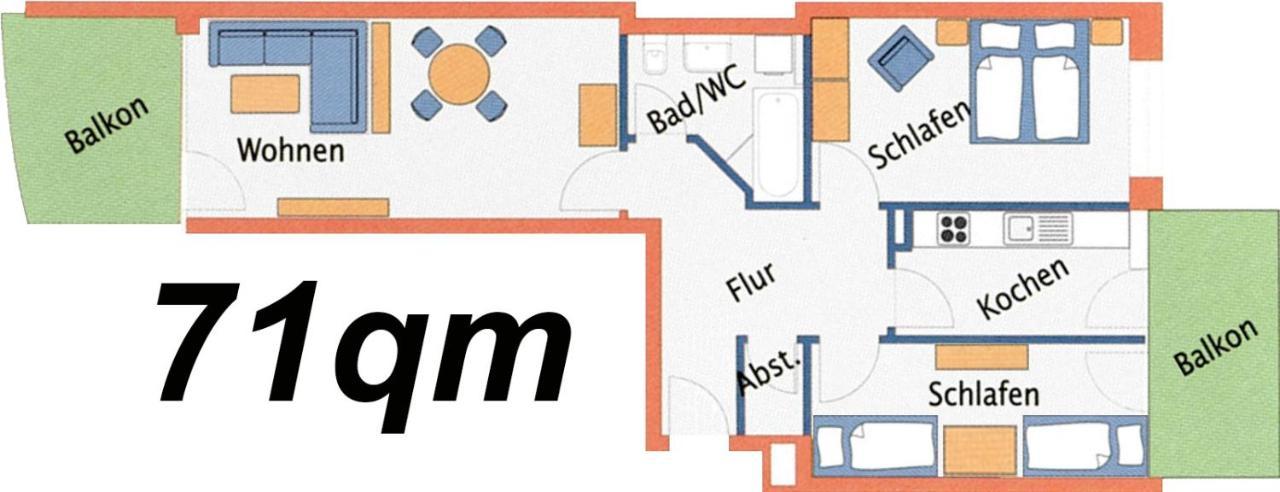 Ferienwohnung Nordseebrandung B3.1 Куксхафен Экстерьер фото